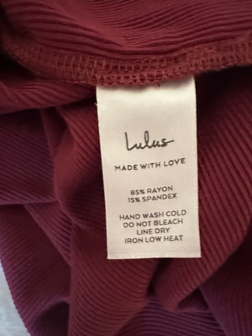 Lulus Simply Wonderful Burgundy Ribbed Bodycon Midi Dress Red - Size M - NWOT - Picture 10 of 10